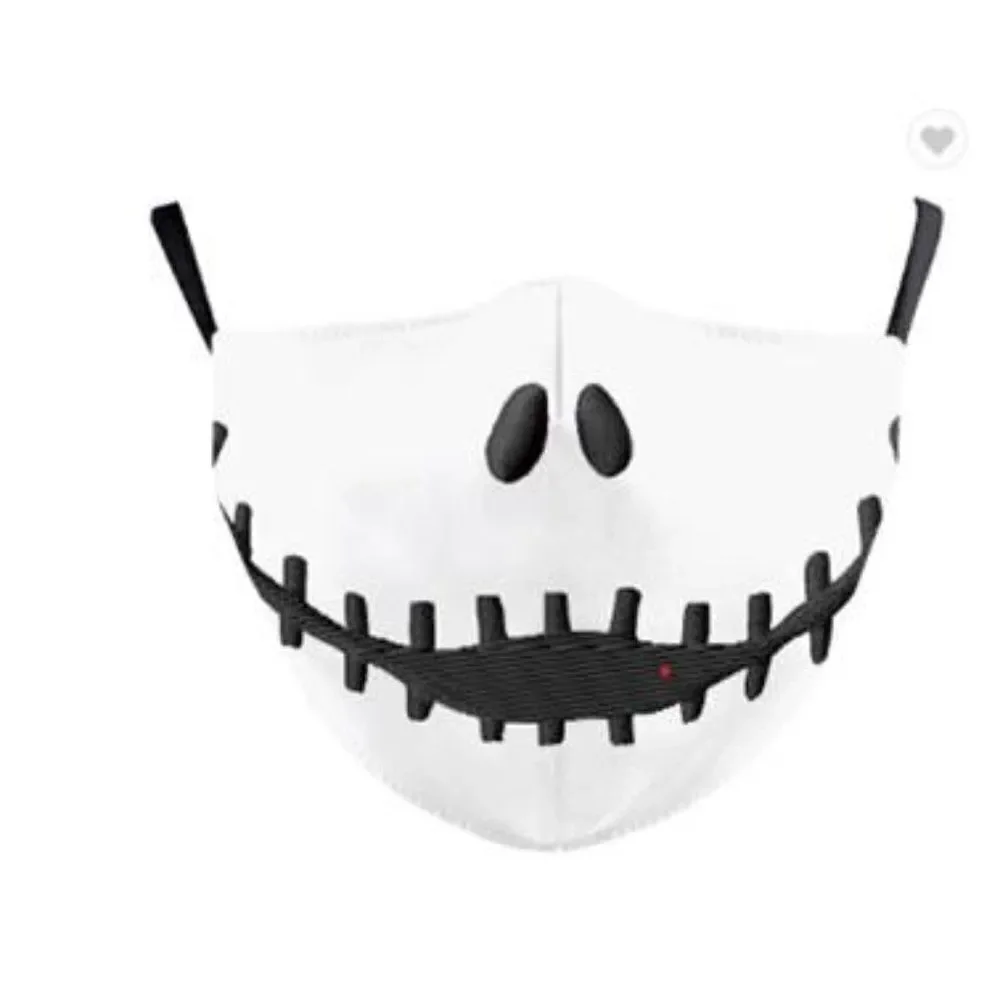 Voodoo Doll Mouth Face Mask In Polyester